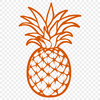 Artistic Pineapple Clip Art