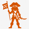 A pirate illustration created in vector format for commercial or personal use.