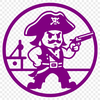 A digital illustration of a pirate character in vector format, suitable for cutting machines like Cricut.