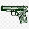 Beautiful Pistol Vector Illustration - Free PNG Download