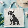 Cute Sitting Pitbull Illustration A high-quality digital illustration of a sitting Pitbull breed dog, suitable for graphic design and vector art.