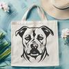 Creative Pitbull Vector Drawing