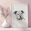 Free Beautiful Pitbull - Free SVG Download, Commercial Use