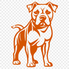 Pitbull Stencil In SVG, PNG, PDF And DXF Formats