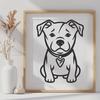 Stunning Puppy Image In DXF For Free Download