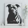 Beautiful Pitbull - For Glowforge Project