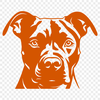 Pitbull Digital Art In SVG, PNG, PDF And DXF Formats