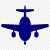 A simple illustration of a commercial aircraft in flight, designed as vector art for use in various projects.