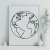 Earth Globe Illustration A 2D illustration of our planet, Earth.