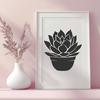 Floral Glowforge Vector Drawing