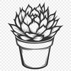 Artistic Plant - Laser PNG