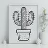 Stunning Cactus In SVG, PNG, PDF And DXF File Formats - Free