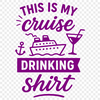 Beautiful Cruise Vacation Quote SVG Design Vector quote about cruise vacation with a playful design suitable for cutting machine stencils or laser cutting projects.