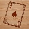 Vector Illustration of Ace of Spades Card An illustration of the ace of spades playing card in a vector format.