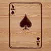 Ace of Spades Illustration A close-up illustration of the Ace of Spades from a standard deck of playing cards.