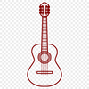 Artistic Guitar Printable Image