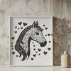 Horse Digital Drawing In SVG, PNG, PDF And DXF File Formats