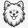 Pomeranian SVG, PNG, PDF And DXF Files