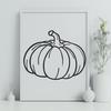 Stunning Pumpkin Vector Drawing - Free SVG Download