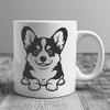 Beautiful Welsh Corgi In SVG