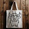 Creative Highland Cow In SVG - Free Digital Download