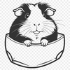 SVG Guinea Pig Design for Crafting Projects A high-resolution vector illustration of a Guinea Pig in various poses.