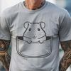 Furry Friend Graphic Illustration A cute, furry hamster sitting in its cage, suitable for clip art and vector design.