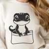 Free Vector Salamanders for Design Projects Vector illustration of a salamander, ideal for use in graphic design and digital art.