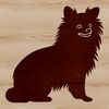 Cute Sitting Pomeranian Clip Art A sitting Pomeranian dog breed illustration, suitable for vector design projects.