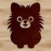 Adorable Pomeranian Breed Design for Free Download A sitting Pomeranian dog breed illustration in vector format.