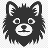 Artistic Pomeranian Vector Illustration