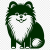 Artistic Pomeranian Vector Art