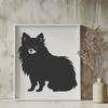 Creative Sitting Pomeranian Printable Artwork