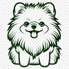 Sitting Pomeranian DXF