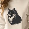 Unique Pomeranian Vector Illustration