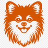 Artistic Pomeranian In DXF Free Commercial Use Download