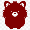 Pomeranian Decal In SVG File Format For Free Download