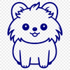 Stunning Pomeranian Digital Drawing