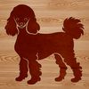 Poodle Clip Art Vector Graphics A standing poodle figure created as vector art.