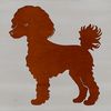Free Standing Poodle Clip Art SVG Image A detailed illustration of a standing poodle breed dog in vector format.