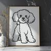 Beautiful Poodle In SVG & DXF