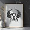 Free Beautiful Poodle - Free DXF Download, Commercial Use