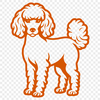 Poodle Stencil In SVG File Format For Free Download