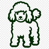 Standing Poodle DXF - Vector Illustration For Commercial Use