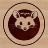 Detailed Possum Clip Art Image A detailed illustration of a wild animal, the possum, created as a vector graphic.