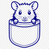 A wild possum animal illustration in vector format.