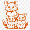 A small, furry wild animal with pointed snout and prehensile tail.