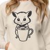 A detailed illustration of a wild possum, suitable for vector art and design projects.