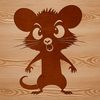 Marsupial Design in Vector Format An SVG design featuring an accurate representation of a marsupial animal, suitable for various digital editing software.
