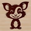 Realistic Possum Vector Art for Free Download A vector design featuring a possum with realistic details for various uses including clip art and commercial projects.